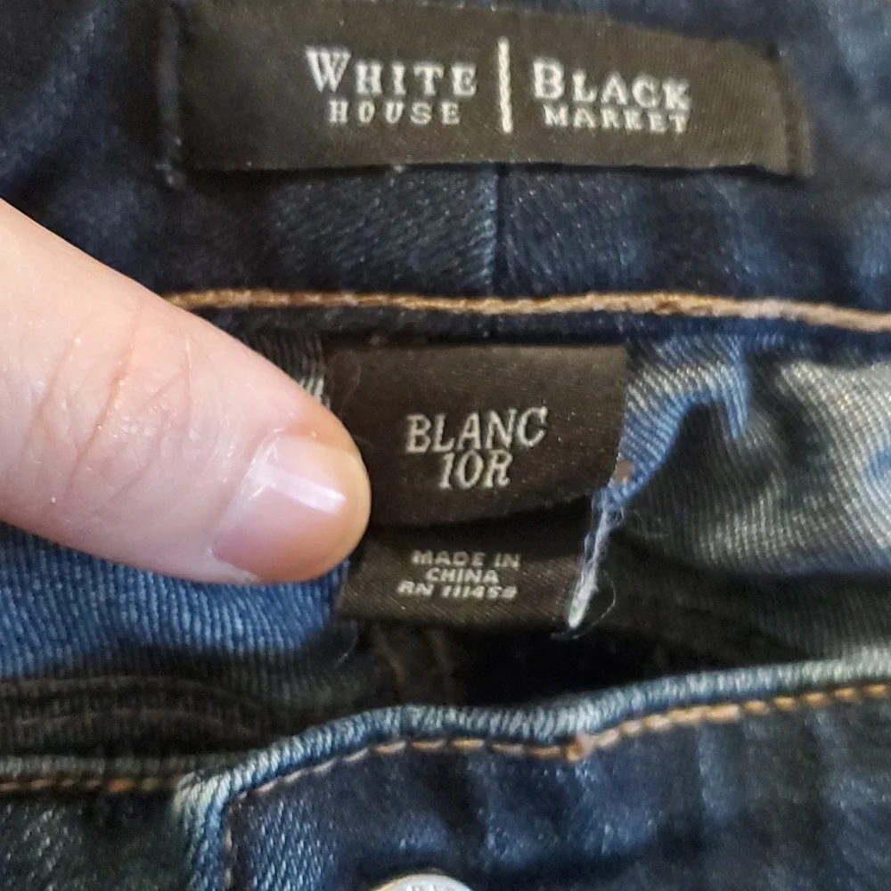 Whbm slim leg jeans - Picture 4 of 5